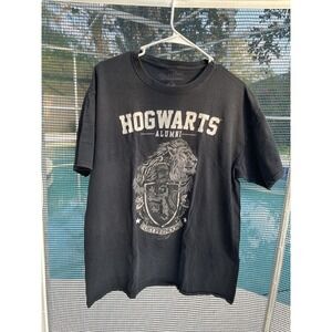 Harry Potter Gryffindor Alumni Men Black Cotton Short Sleeve Graphic T-Shirt L/G